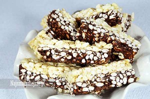 Blok czekoladowy z ryżem preparowanym